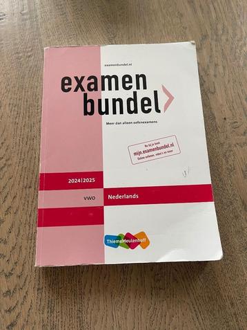 Examenbundel Nederlands VWO 2024/2025 beschikbaar voor biedingen