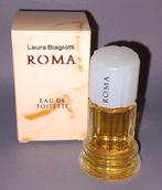 Volle parfum mini Laura biagiotti Roma + doosje, Ophalen of Verzenden, Zo goed als nieuw, Miniatuur, Gevuld