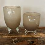 Twee vaasjes Dutz Evita collectie, Ophalen, Overige kleuren, Minder dan 50 cm, Glas