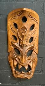Tiki masker 2, Antiek en Kunst, Kunst | Beelden en Houtsnijwerken, Ophalen of Verzenden