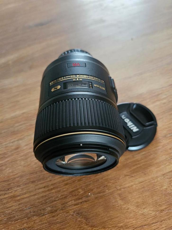 Nikon AF-S Micro Nikkor 105mm f/2.8G ED VR Lens, Audio, Tv en Foto, Fotografie | Lenzen en Objectieven, Gebruikt, Macrolens, Zoom