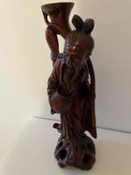 Afrikaans houten beeld - met de hand bewerkt - i.z.g.st., Ophalen of Verzenden