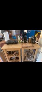 Ikea houten keuken trolley / keuken bijzettafel, Huis en Inrichting, Ophalen, 25 tot 50 cm, 50 tot 100 cm, Minder dan 100 cm