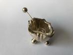Vintage Zilveren Suikerpotje met Lepel & Glas, Antiek en Kunst, Antiek | Goud en Zilver, Ophalen of Verzenden, Zilver