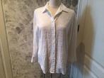 Witte katoenen broderie blouse Zara S, Ophalen of Verzenden, Zo goed als nieuw, Wit