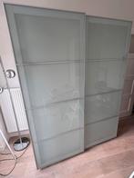 Ikea kast met glazen schuifdeuren, Ophalen, Zo goed als nieuw, 25 tot 50 cm, 200 cm of meer
