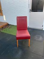 4x rode stolen van kunstleer, Ophalen, Overige materialen, Gebruikt, Vier