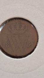1/2 cent 1854, Ophalen of Verzenden, Koning Willem III, Overige waardes