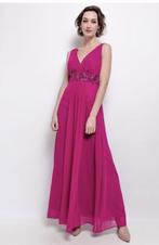 sale plus size galajurk fuchsia maat 46, 48, 50, Kleding | Dames, Gelegenheidskleding, Galajurk, Maat 46/48 (XL) of groter, Nieuw