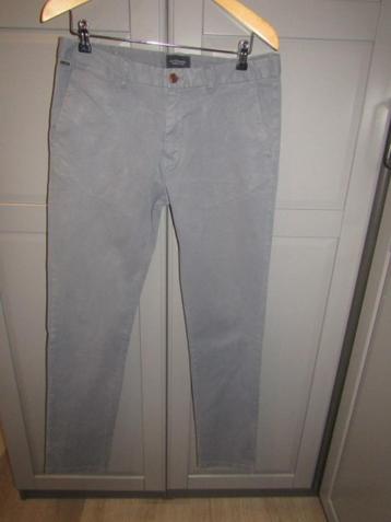 G374 Scotch & Soda mt W32 L34 chino broek grijs blauw Stuart beschikbaar voor biedingen