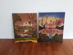 Batik uit Indonesië afbeeldingen 73 x 93 cm SET PRIJS, Antiek en Kunst, Ophalen