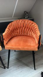 Zo goed als nieuw stoel wave velours oranje/ roestkleur, Ophalen, Zo goed als nieuw, Overige kleuren, Eén