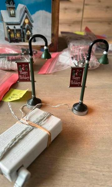 Lemax hapoy holiday lantaarntjes voor kerstdorp XY9 beschikbaar voor biedingen