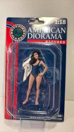 Figuur beach girl American diorama 1.18, Hobby en Vrije tijd, Modelauto's | 1:18, Overige merken, Ophalen of Verzenden, Motor