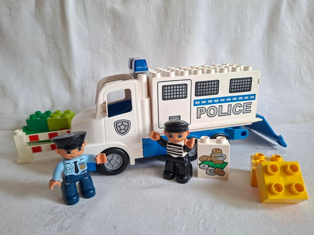 Duplo Ville Politietruck Politie truck set 5680. Compleet, Ophalen of Verzenden, Gebruikt, Complete set, Duplo
