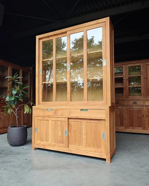 Teakhout Buffetkast | Winkelkast | Servieskast #1944, Huis en Inrichting, Kasten | Buffetkasten, 200 cm of meer, 100 tot 150 cm