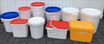 Emmers.Nieuw.Maat: 5,10,16,18,21.6,22 en30 ltr. Zie tekst., Ophalen of Verzenden, Nieuw, Kunststof, Met deksel