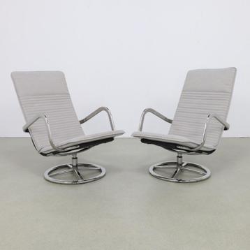 2x Vintage Draaifauteuil Smedsta Ikea, 1980s Nieuwe kussens beschikbaar voor biedingen