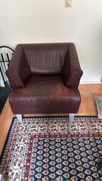 Rood fauteuil, Ophalen, Gebruikt, 50 tot 75 cm, Leer