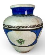 Antieke Perzische vaas, terracotta steenpasta aardewerk 9534, Ophalen of Verzenden