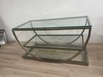 Salon /tv tafel met glasplaten - GRATIS AF TE HALEN, Ophalen, Gebruikt, 25 tot 50 cm, Rechthoekig