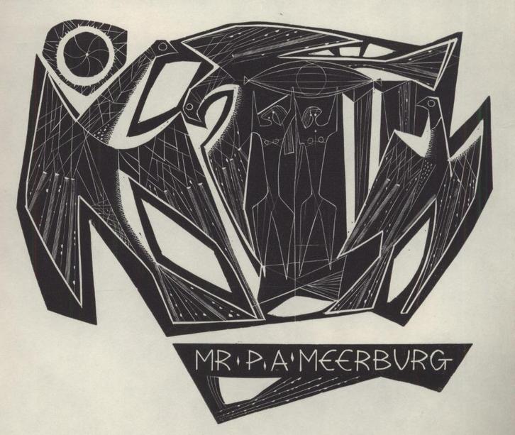 0007 Ex Libris Nederland : Jan van Doorn, z.j., Antiek en Kunst, Kunst | Etsen en Gravures, Verzenden