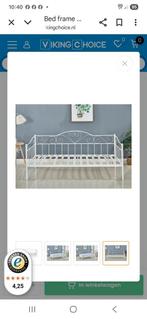 Ikea mieisjesbed met lattenbodem, Huis en Inrichting, Slaapkamer | Bedden, Ophalen, 90 cm, Eenpersoons, Wit
