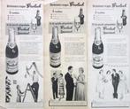 17 vintage advertenties reclames Grolsch bier 1956-58, Verzamelen, Biermerken, Verzenden, Viltje(s), Grolsch