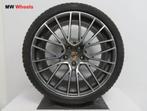 Porsche 22 inch Origineel Cayenne Spyder velgen winterbanden, Gebruikt, 285 mm, Banden en Velgen, Overige maten