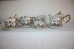 9-persoons wit draken theeservies, Antiek en Kunst, Ophalen of Verzenden