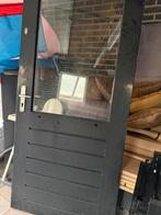 Glazen Buitendeur met Houten Frame, Gebruikt, 80 tot 100 cm, Ophalen of Verzenden, 200 tot 215 cm