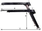 Davits RVS per set