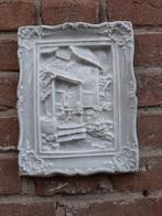 Dorpsgezicht wanddecoratie betonnen beeld tuinbeeld beton, Tuin en Terras, Ophalen of Verzenden, Nieuw