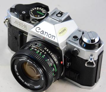 Canon AE-1 Program met 50mm/1.8 'new' VINTAGE in TOP STAAT beschikbaar voor biedingen