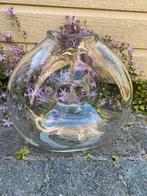 VEIP grote handgemaakte vaas, Ophalen of Verzenden, Glas, Minder dan 50 cm