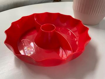 Coca Cola bak / kom / schaal rood kunststof snackbak beschikbaar voor biedingen