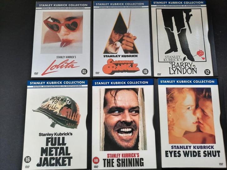 Stanley Kubrick  6 x dvd, Cd's en Dvd's, Dvd's | Klassiekers, Zo goed als nieuw, Vanaf 16 jaar, Ophalen of Verzenden