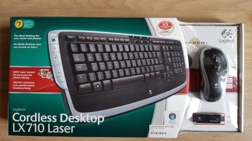 Logitech Cordless Desktop LX710 Laser toetsenbord en muis beschikbaar voor biedingen