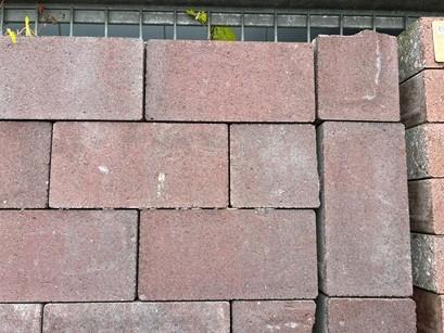 betonkilinker retron prestige strak rood/zwart, Tuin en Terras, Tegels en Klinkers, Nieuw, Klinkers, Beton, Verzenden