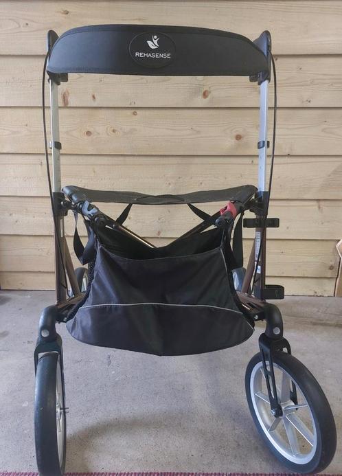 Rehansense rollater explorer outdoor large, Diversen, Rollators, Zo goed als nieuw, Lichtgewicht, Ophalen