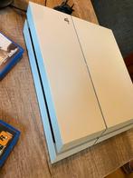 PS4 wit, Spelcomputers en Games, Spelcomputers | Sony PlayStation 4, Ophalen, Met games, Met 2 controllers, Zo goed als nieuw