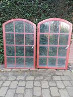 Twee zeer unieke te openen stalen stalramen., Ophalen, Gevelraam of Ruit, Gebruikt, Minder dan 80 cm