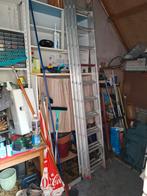 Altrex ladder (3 x 10 treden) - Aluminium, Doe-het-zelf en Verbouw, Ladders en Trappen, Ophalen, Gebruikt, Ladder, Opvouwbaar of Inschuifbaar