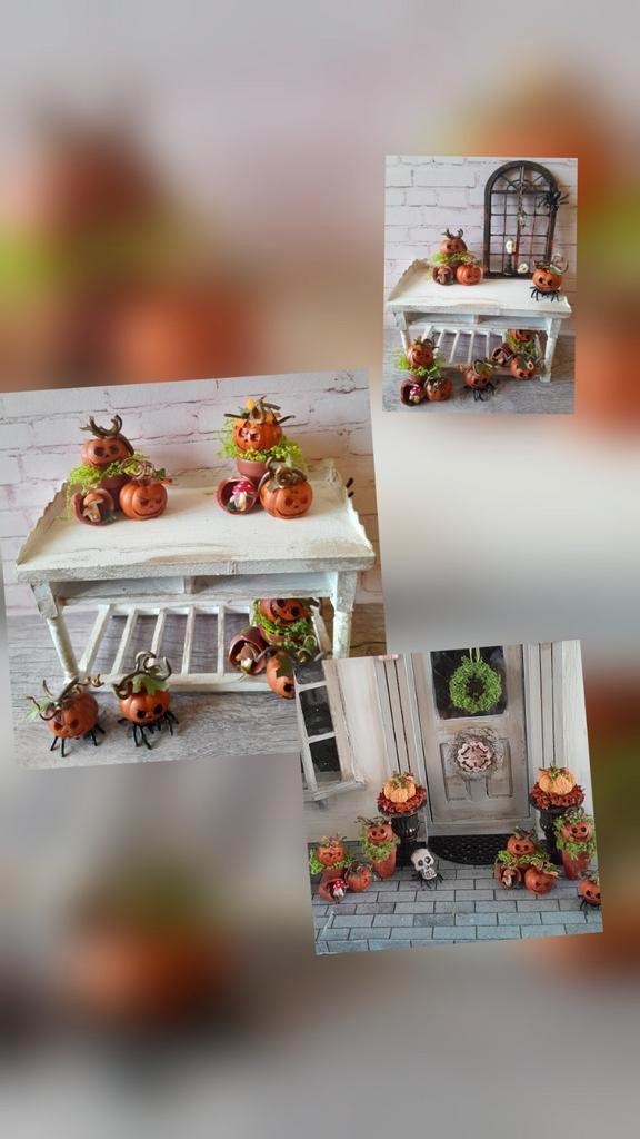 🕷 PPH 1.12 HALLOWEEN DIVERSE GRIEZEL KALABASSEN 🕷, Verzamelen, Poppenhuizen en Toebehoren, Zo goed als nieuw, Poppenhuis, Ophalen of Verzenden
