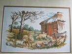 Borduurpatroon  Schaapskooi met schapen   nr 5851, Hobby en Vrije tijd, Borduren en Borduurmachines, Verzenden, Nieuw, Handborduren