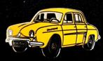 Renault Dauphine pin- geel emaille, Ophalen of Verzenden, Nieuw, Transport, Speldje of Pin