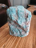 Ruwe Amazoniet met Kwarts sculptuur, Ophalen of Verzenden, Mineraal