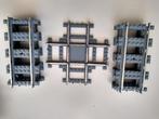 Lego trein 9 volt metalen strip rails kruising+8R, Kinderen en Baby's, Speelgoed | Duplo en Lego, Ophalen of Verzenden, Gebruikt