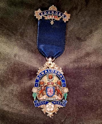 VRIJMETSELAARS ZILVEREN ZELDZAME MEDAILLE  UIT 1930 beschikbaar voor biedingen