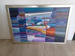 Lony Wing 'landschap III. Acryl op doek 80x120, Antiek en Kunst, Kunst | Schilderijen | Abstract, Ophalen
